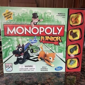 Monopoly Junior My First Monopoly Board Game Ages 5+ New‎ Sealed A6984